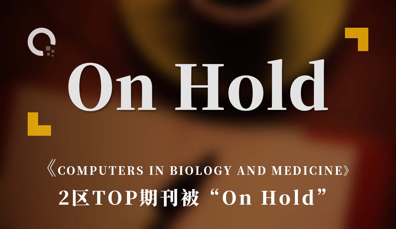 《COMPUTERS IN BIOLOGY AND MEDICINE》2区TOP期刊被“On Hold”