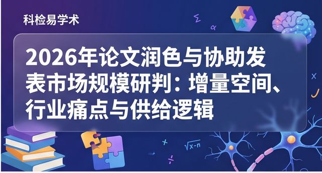 2026年论文润色与协助发表市场规模研判:增量空间、行业痛点与供给逻辑