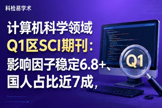 计算机科学领域Q1区SCI期刊:影响因子稳定6.8+、国人占比近7成