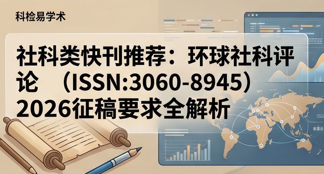 社科类快刊推荐:环球社科评论(ISSN:3060-8945)2026征稿要求全解析