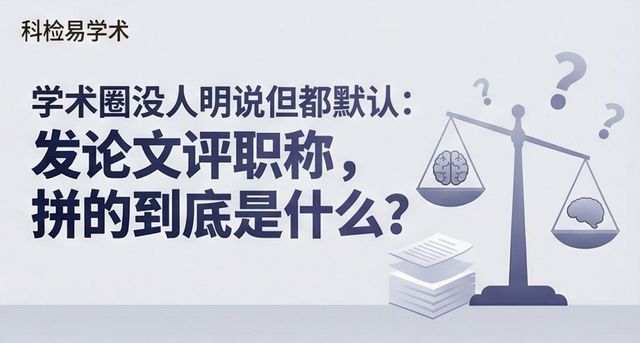 学术圈没人明说但都默认:发论文评职称,拼的到底是什么??